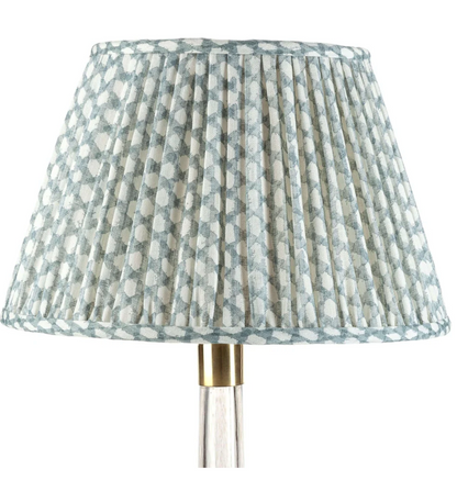 Fermoie Light Blue Wicker Lampshade