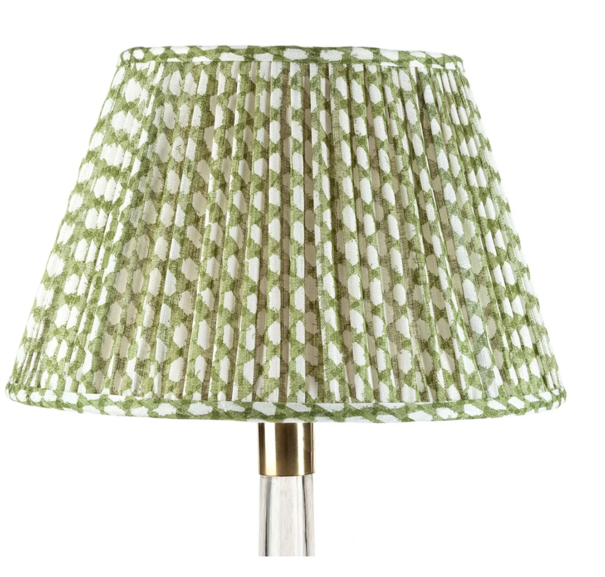 Fermoie Green Wicker Lampshade