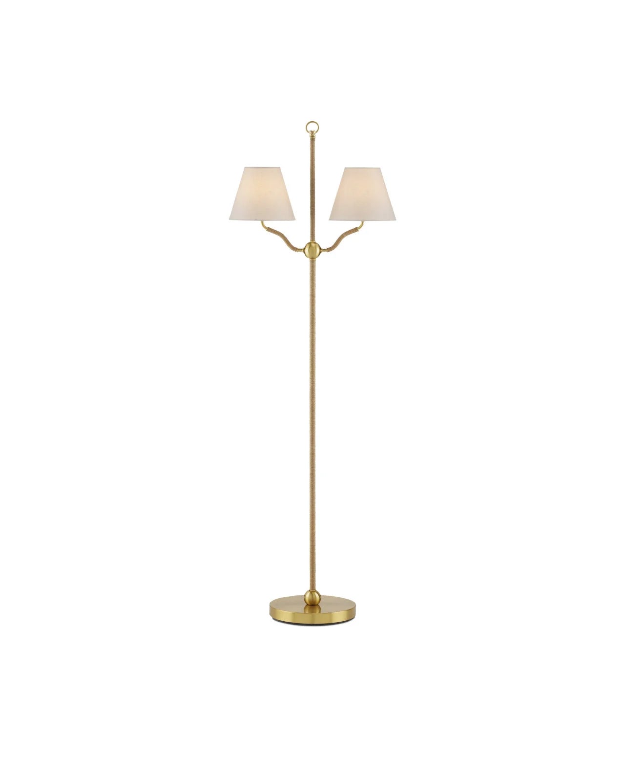 Sirocco Brass Floor Lamp