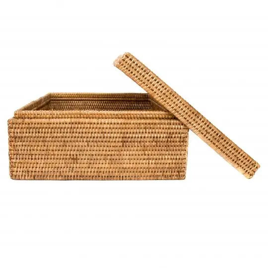 Rattan Storage Box with Lid
