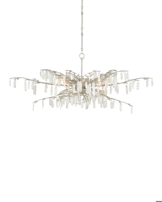 Forest Dawn Silver Chandelier