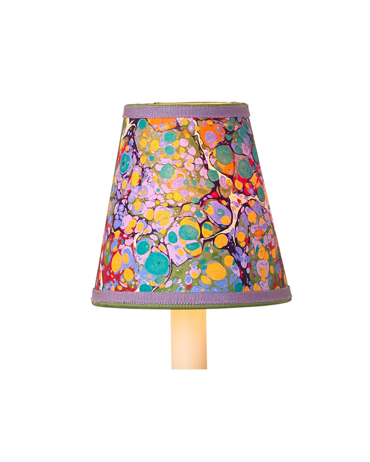 Marble Multi-color Paper Tapered Chandelier Shade