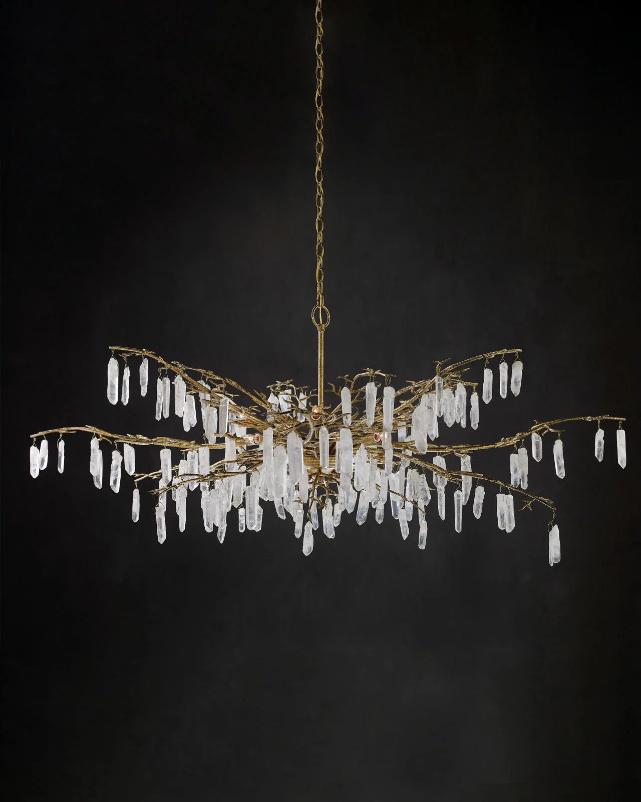 Forest Dawn Gold Chandelier