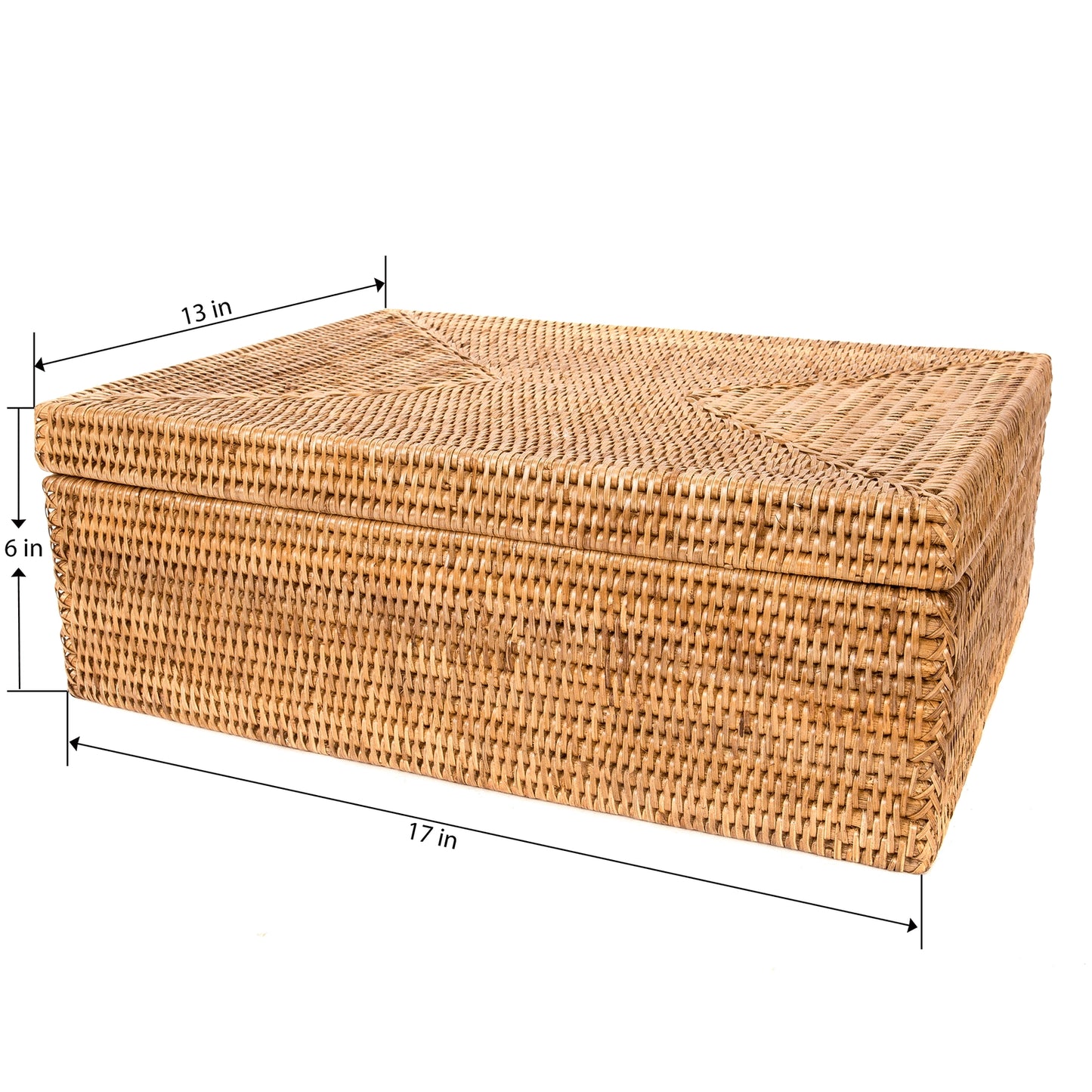 Rattan Storage Box with Lid