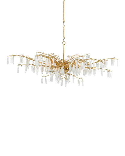 Forest Dawn Gold Chandelier