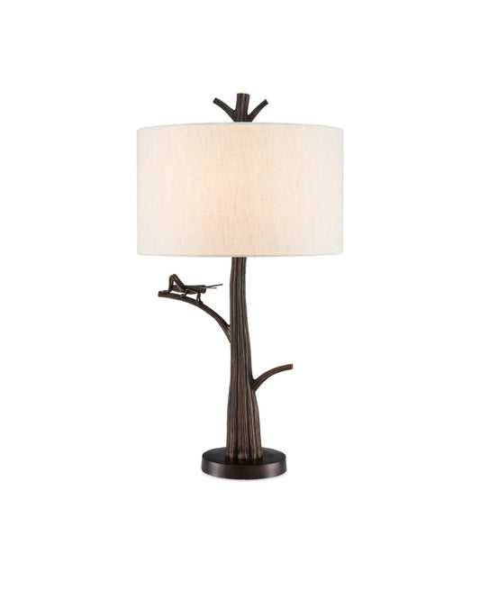 Grasshopper Bronze Table Lamp