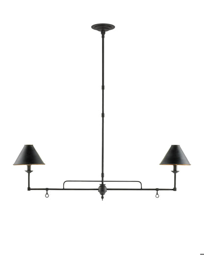 Prosperity Black Rectangular Chandelier