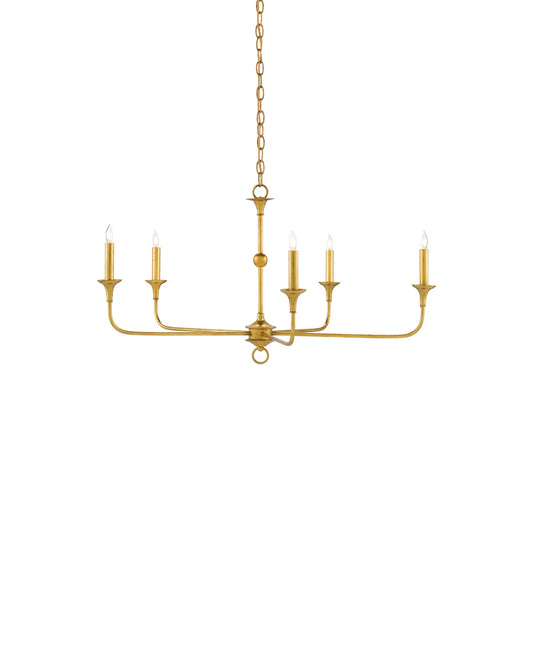 Nottaway Small Gold Chandelier