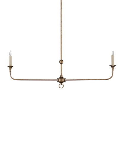 Nottaway Linear Bronze Chandelier