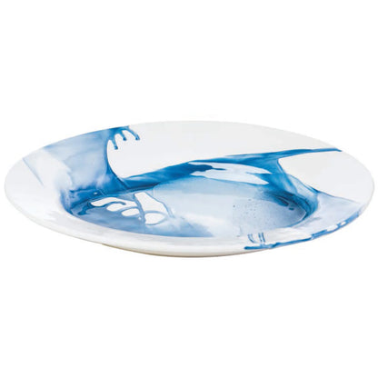 Splash Ceramic Platter in Blue