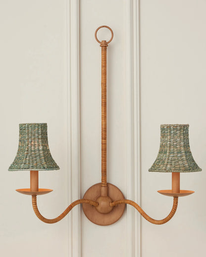 Bell Light Teal Chandelier Shade